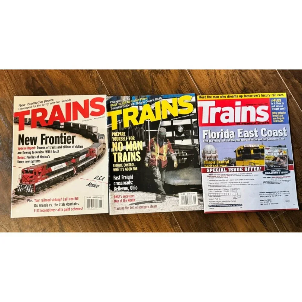Lot Of 19 Trains Magazine 2003-2007 Featuring Railway Stories Locomotives & More
